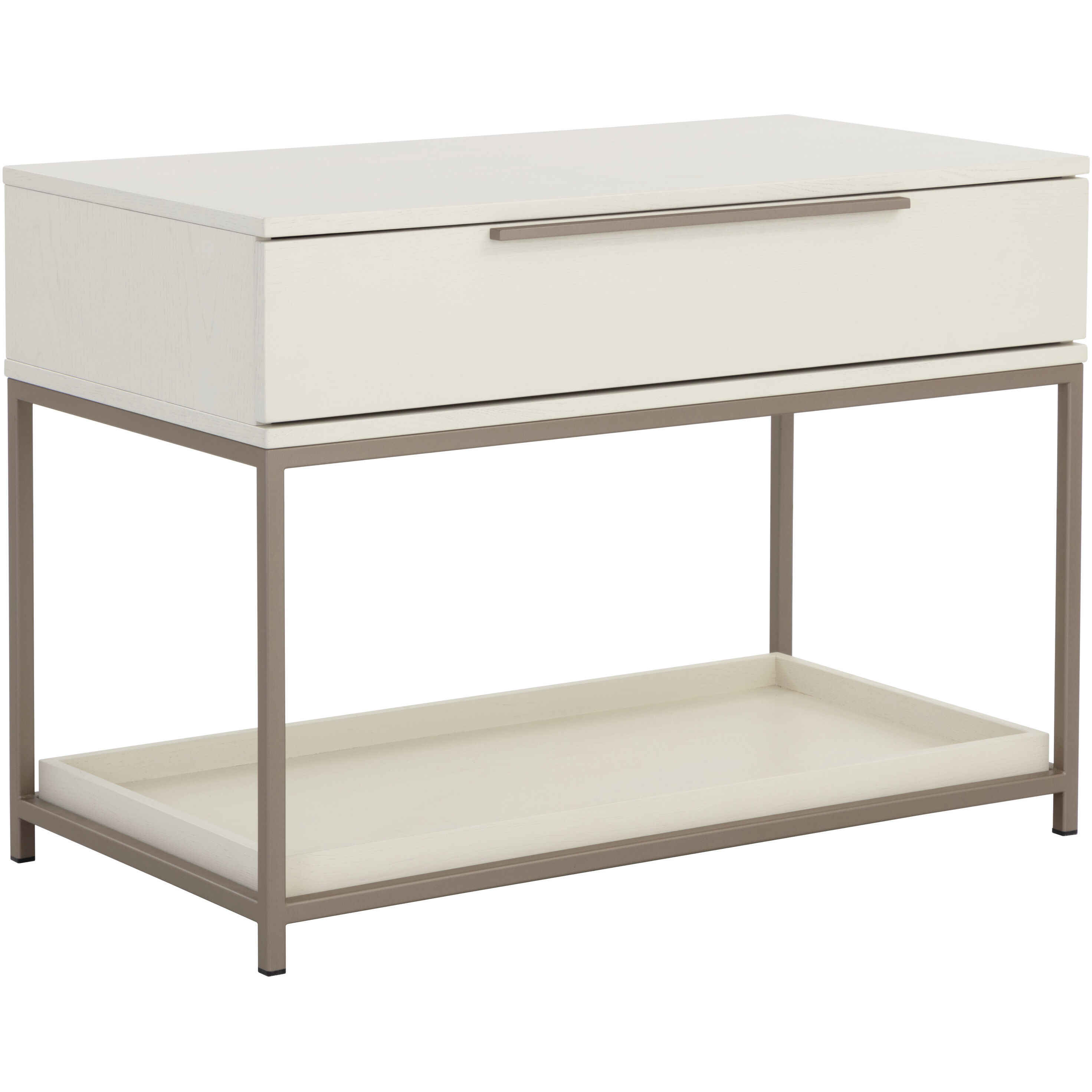 Rebel 38 X 27.25 inch Champagne Gold / Cream Night Stand, Large